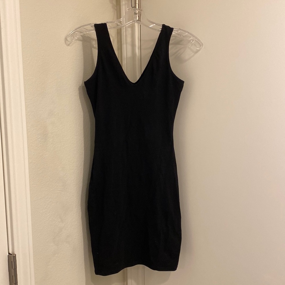 Black mini dress, XS
